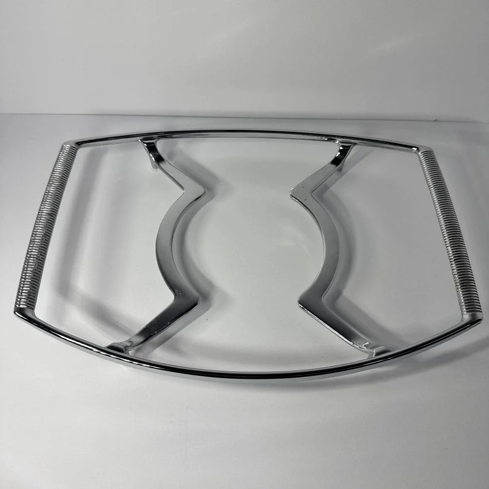 Corning Ware P-10-M-1 Vintage Chrome Casserole Trivet Cradle 10 Inch Silver MCM